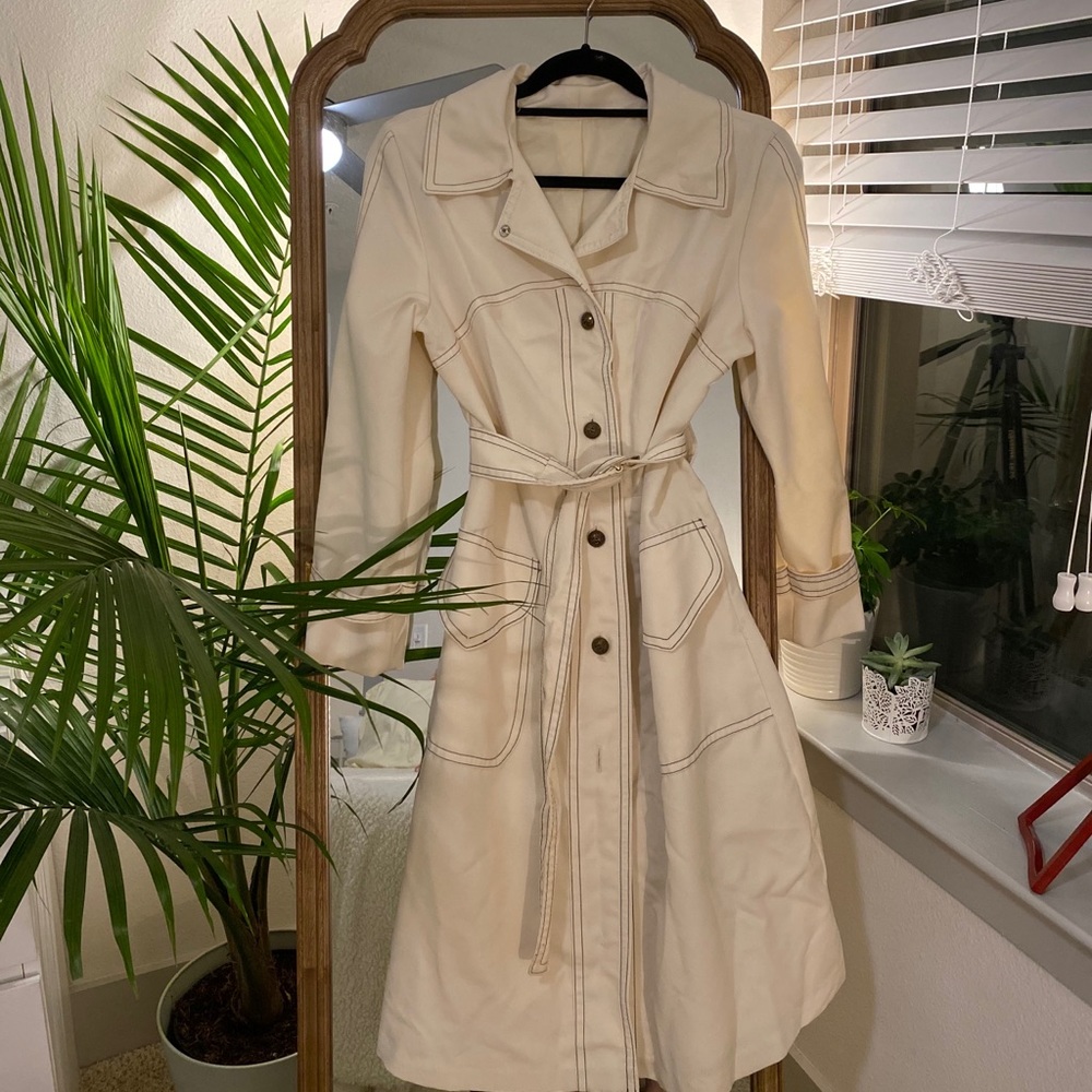 Vintage Ivory Dress Coat